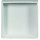 In- of opbouwnis solid surface, glans wit 29.5x29.5x8cm